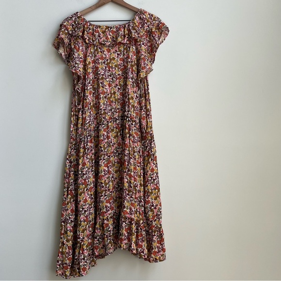 Old Navy Women's Waist-Defined Flutter-Sleeve Floral Mini Dress Cottagecore Y2K - Picture 12 of 15